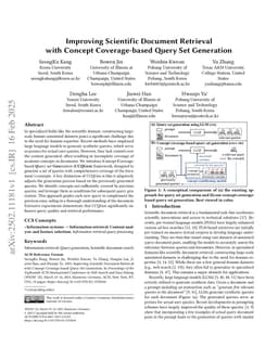 Improving Scientific Document Retrieval with Concept Coverage-based Query Set Generation