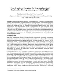 From Deception to Perception: The Surprising Benefits of Deepfakes for Detecting, Measuring, and Mitigating Bias