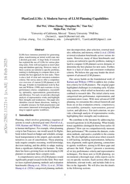 PlanGenLLMs: A Modern Survey of LLM Planning Capabilities