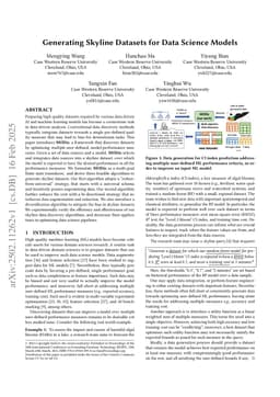 Generating Skyline Datasets for Data Science Models