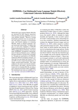 CORDIAL: Can Multimodal Large Language Models Effectively Understand Coherence Relationships?