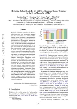 Revisiting Robust RAG: Do We Still Need Complex Robust Training in the Era of Powerful LLMs?