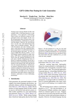 GiFT: Gibbs Fine-Tuning for Code Generation