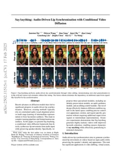 SayAnything: Audio-Driven Lip Synchronization with Conditional Video Diffusion