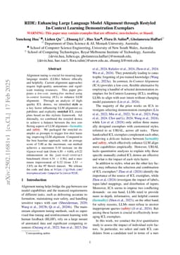 RIDE: Enhancing Large Language Model Alignment through Restyled In-Context Learning Demonstration Exemplars