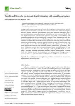 Deep Neural Networks for Accurate Depth Estimation with Latent Space Features