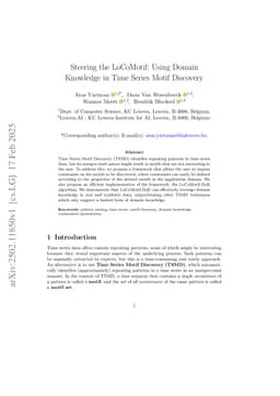 Steering the LoCoMotif: Using Domain Knowledge in Time Series Motif Discovery