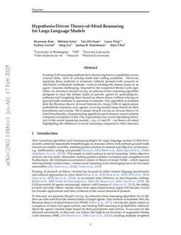 Hypothesis-Driven Theory-of-Mind Reasoning for Large Language Models