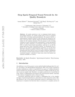 Deep Spatio-Temporal Neural Network for Air Quality Reanalysis