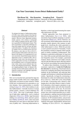Can Your Uncertainty Scores Detect Hallucinated Entity?