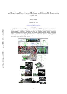 pySLAM: An Open-Source, Modular, and Extensible Framework for SLAM