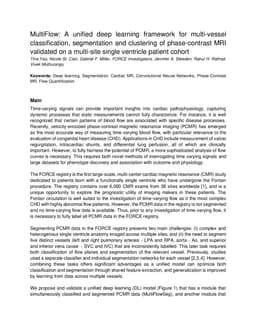 MultiFlow: A unified deep learning framework for multi-vessel classification, segmentation and clustering of phase-contrast MRI validated on a multi-site single ventricle patient cohort