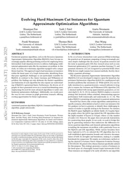 Evolving Hard Maximum Cut Instances for Quantum Approximate Optimization Algorithms