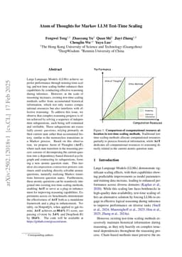 Atom of Thoughts for Markov LLM Test-Time Scaling