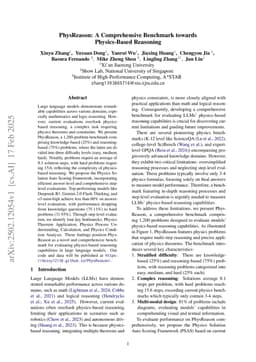 PhysReason: A Comprehensive Benchmark towards Physics-Based Reasoning