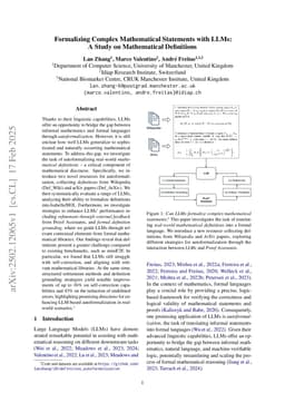 Formalizing Complex Mathematical Statements with LLMs: A Study on Mathematical Definitions