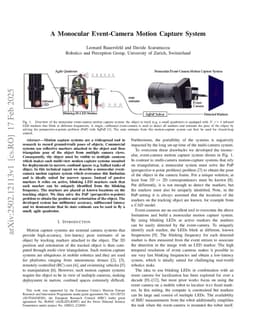 A Monocular Event-Camera Motion Capture System