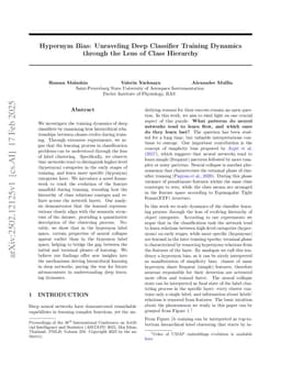 Hypernym Bias: Unraveling Deep Classifier Training Dynamics through the Lens of Class Hierarchy