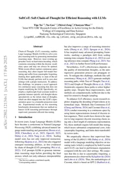 SoftCoT: Soft Chain-of-Thought for Efficient Reasoning with LLMs
