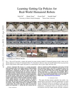 Learning Getting-Up Policies for Real-World Humanoid Robots