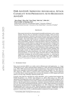 PAR-AdvGAN: Improving Adversarial Attack Capability with Progressive Auto-Regression AdvGAN
