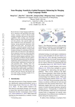 Sens-Merging: Sensitivity-Guided Parameter Balancing for Merging Large Language Models