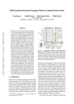 Multi-Attribute Steering of Language Models via Targeted Intervention