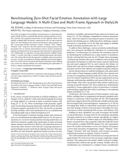 Benchmarking Zero-Shot Facial Emotion Annotation with Large Language Models: A Multi-Class and Multi-Frame Approach in DailyLife