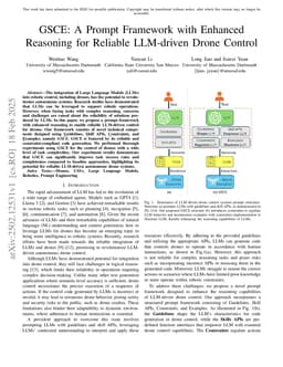 GSCE: A Prompt Framework with Enhanced Reasoning for Reliable LLM-driven Drone Control