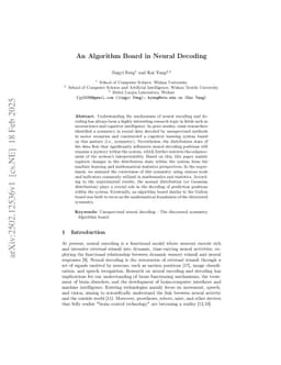 An Algorithm Board in Neural Decoding