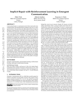 Implicit Repair with Reinforcement Learning in Emergent Communication