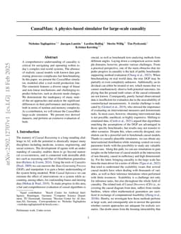 CausalMan: A physics-based simulator for large-scale causality