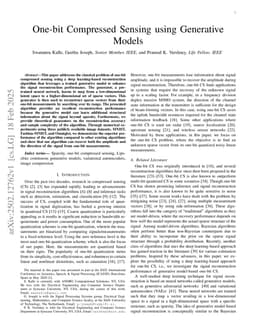 One-bit Compressed Sensing using Generative Models