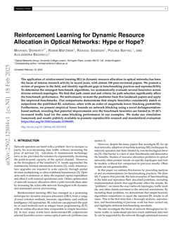 Reinforcement Learning for Dynamic Resource Allocation in Optical Networks: Hype or Hope?