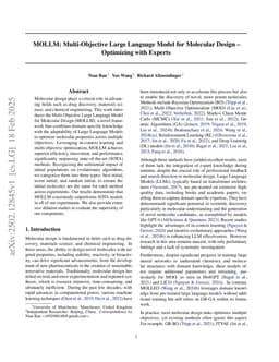 MOLLM: Multi-Objective Large Language Model for Molecular Design -- Optimizing with Experts