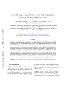 RobotIQ: Empowering Mobile Robots with Human-Level Planning for Real-World Execution