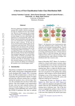 A Survey of Text Classification Under Class Distribution Shift