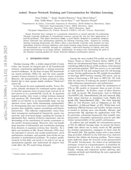 tn4ml: Tensor Network Training and Customization for Machine Learning