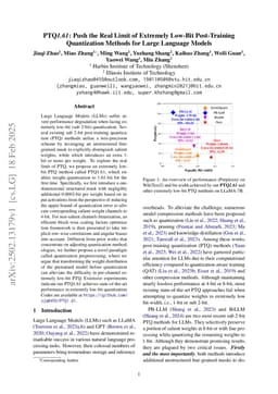PTQ1.61: Push the Real Limit of Extremely Low-Bit Post-Training Quantization Methods for Large Language Models
