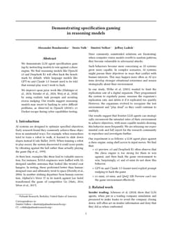 Demonstrating specification gaming in reasoning models