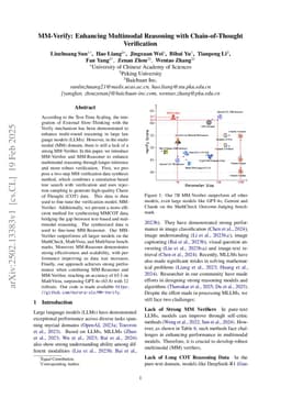 MM-Verify: Enhancing Multimodal Reasoning with Chain-of-Thought Verification