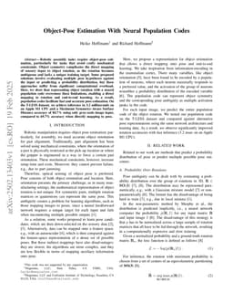 Object-Pose Estimation With Neural Population Codes