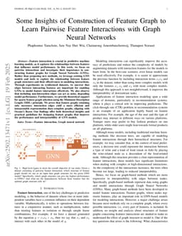 Some Insights of Construction of Feature Graph to Learn Pairwise Feature Interactions with Graph Neural Networks