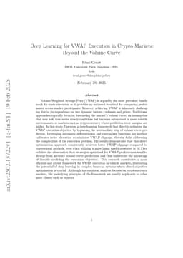 Deep Learning for VWAP Execution in Crypto Markets: Beyond the Volume Curve