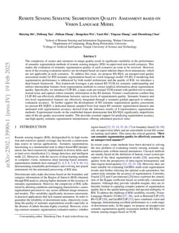 Remote Sensing Semantic Segmentation Quality Assessment based on Vision Language Model