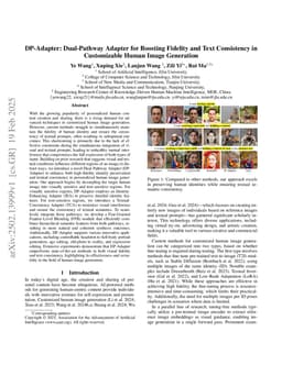 DP-Adapter: Dual-Pathway Adapter for Boosting Fidelity and Text Consistency in Customizable Human Image Generation