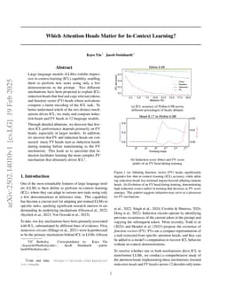 Which Attention Heads Matter for In-Context Learning?