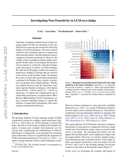 Investigating Non-Transitivity in LLM-as-a-Judge