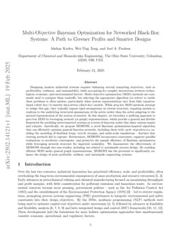 Multi-Objective Bayesian Optimization for Networked Black-Box Systems: A Path to Greener Profits and Smarter Designs