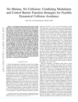 No Minima, No Collisions: Combining Modulation and Control Barrier Function Strategies for Feasible Dynamical Collision Avoidance